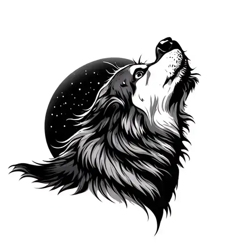 Wolf Howling At The Moon