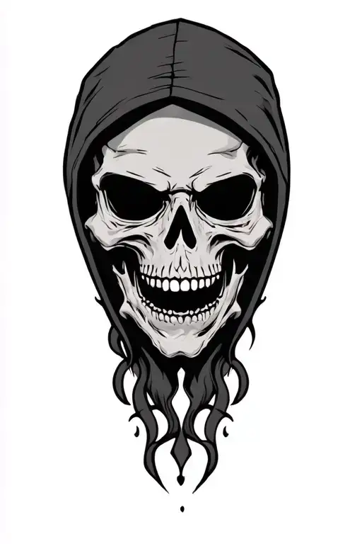 Death On Hood Cartoon Chatacter