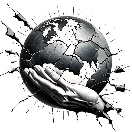 Broken World Held Together By A Breaking String