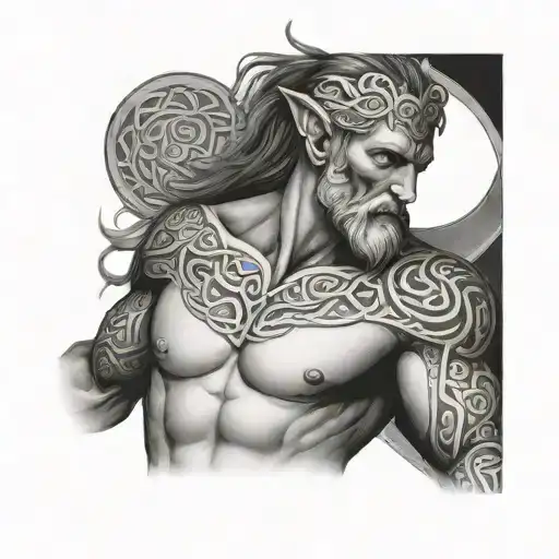 Celtic God Nude Male