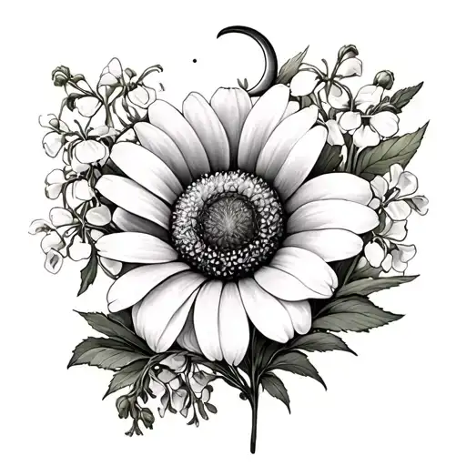 Marguerite Cosmos Jonquille Muguet Pimprenelle Moulin A Vent Et Moons And Date Of Birth