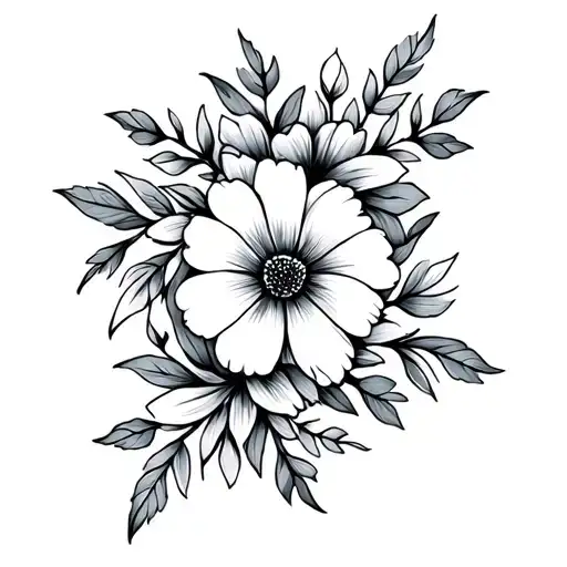 End Of Flower Bandelet Pretty Flowers And Leaves That Go Around The Wrist