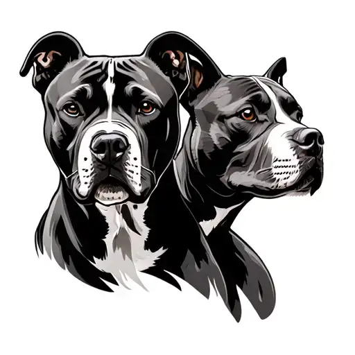 Greek Spartan And Pitbull Dog