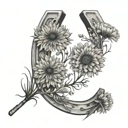 Horseshoe Made Of Dandelion