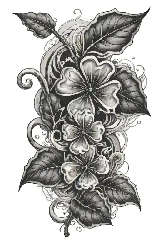 Natual Smoke Rolling Up My Arm Forming Four Leaf Clover