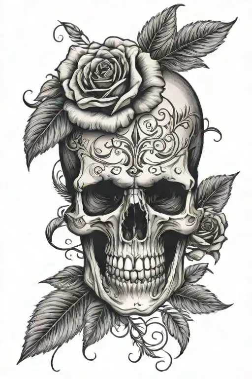 Skull And Roses