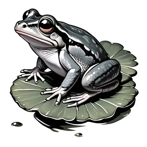 Frog On Lily Pad