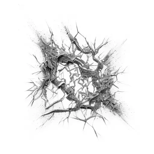 Abstract Representation Of Kintsugi Art