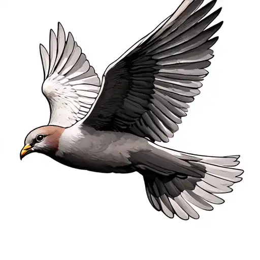 Dove Flying