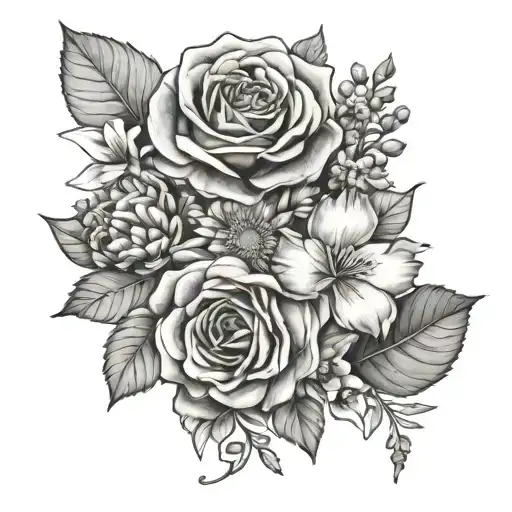 April And September Birth Flower Bouquet