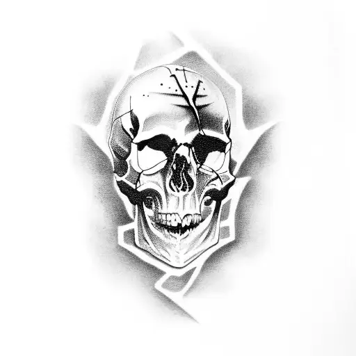 Skull With Skin Taers