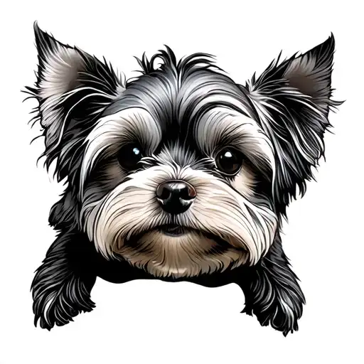 Yorkshire Terrier Head Turtle Body