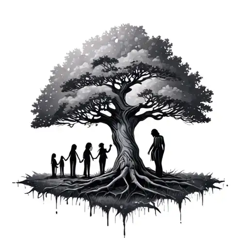 Wife Daughter Family Tree Growing