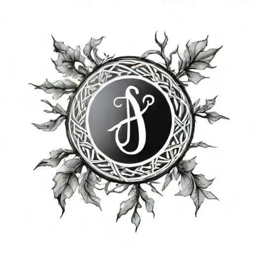 A Tree In A Rune Circle And A Name Oskar