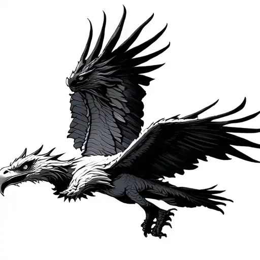 Dragon Flying Eagle