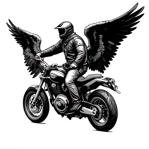 Biker Racing His Guardian Angel