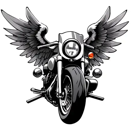 Motorcycle With Wings