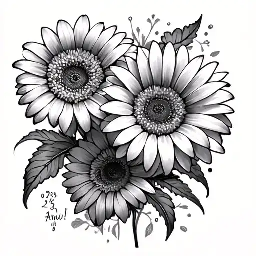 Aries And Gerbera Daisy And Kari Ann And 3-25-78 To 6-4-23