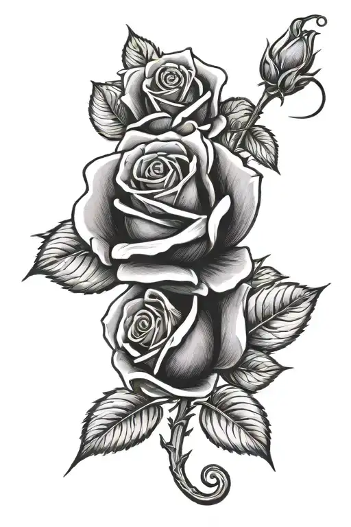 Rose With Dad Spelled Inside