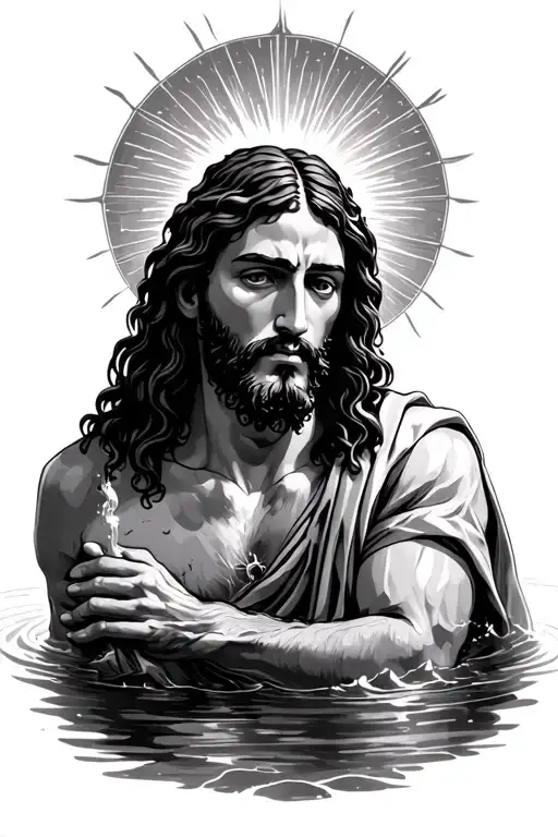 Jesus Baptized By John The Baptist