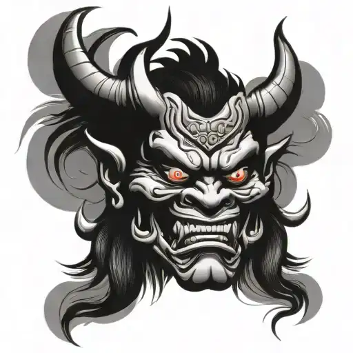 Japanese Demon Oni Mask
