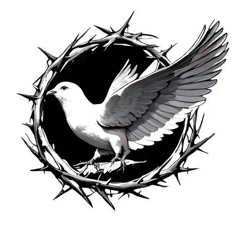 Dove And Crown Of Thorns