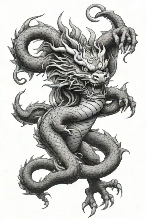 Oni Tattoo Dragon