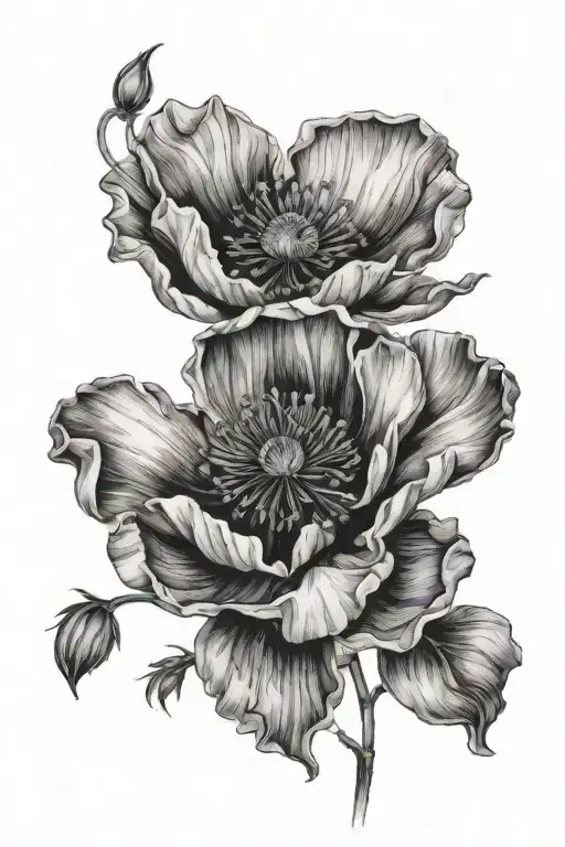 Whimsical Poppy Watercolor