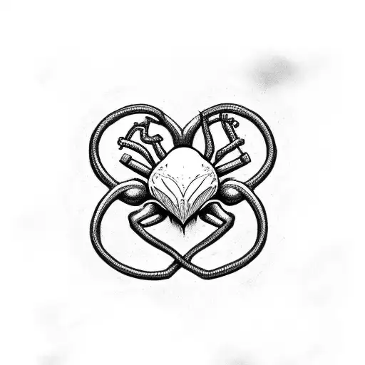 Heart Spider Chains