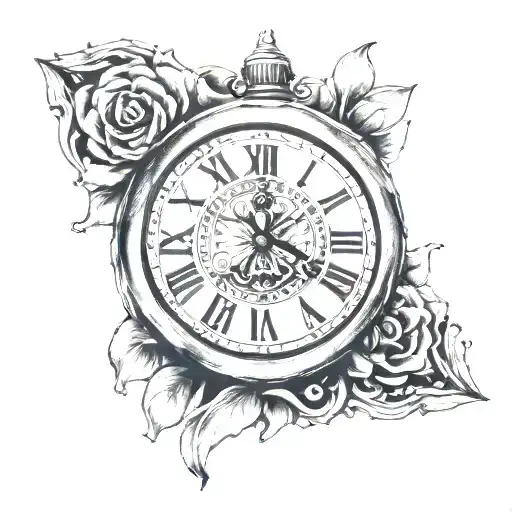 Clock With The Name Tess On Fingers