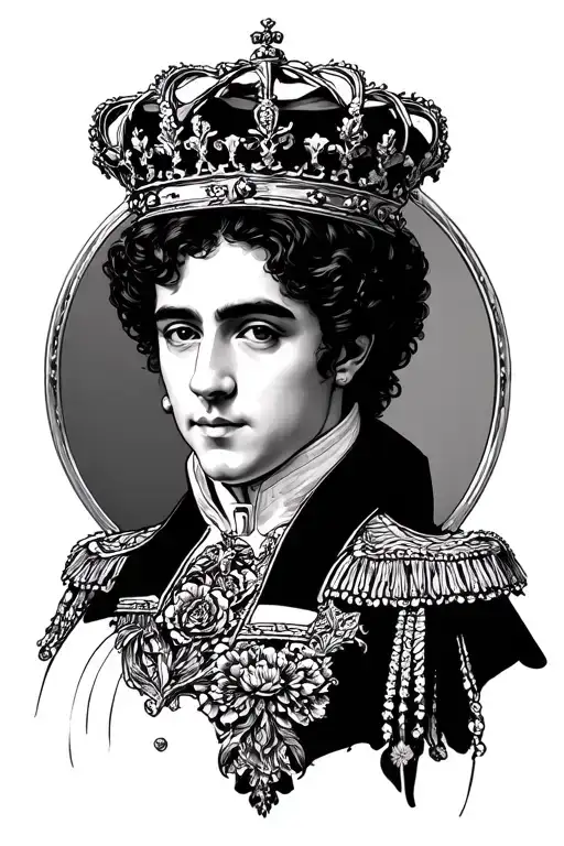 Royal Portrait Seating Alone