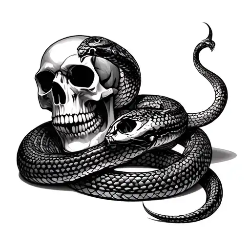 Skulls And Snake Wrapping