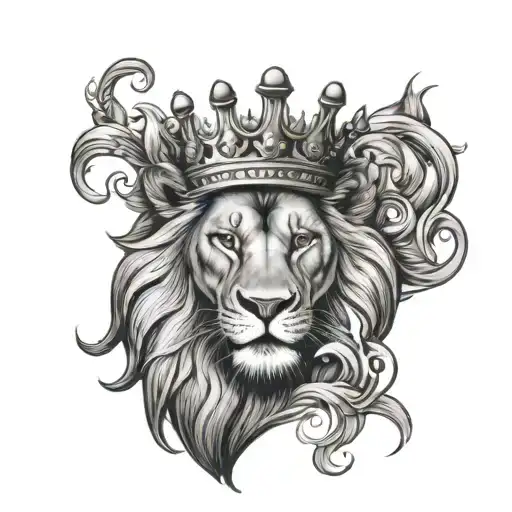 Lion With Crown