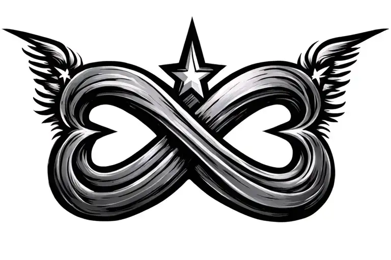 Shooting Star Infinity Symbol
