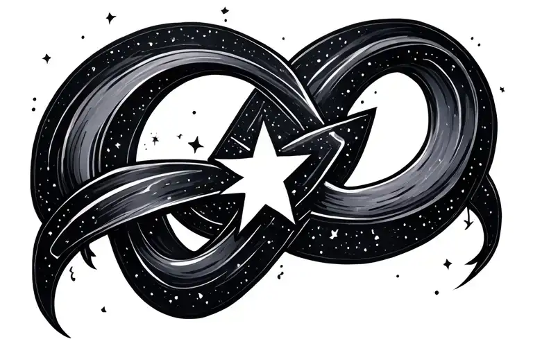 Shooting Star Infinity Symbol