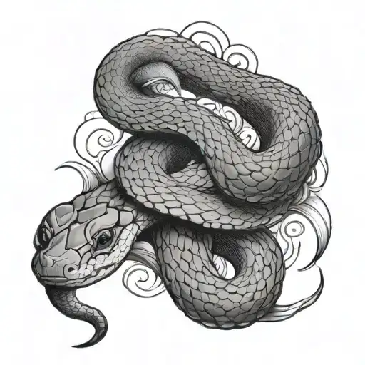 Snake Around Leg Sleeve