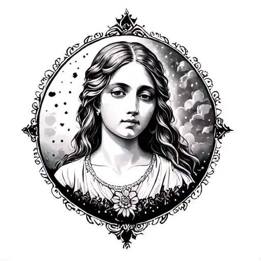 Dieses Satzt My Mother The Only Person I Carry In The Soul As On An Icon