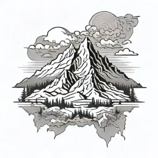 Gore Range Mountain Outline