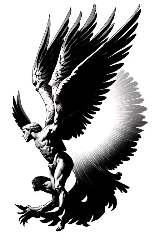 Icarus Flying Towards The Sun