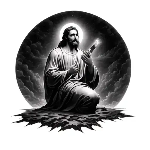 Christian Kneeling Before God