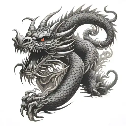 Dragon Tattoo With Tantric