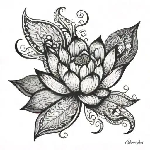 Lotus Flower Cancer Zodiac Sign