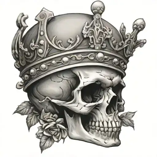 Skull With A Crown