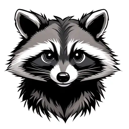 Feral Raccoon Cartoon