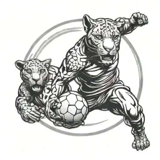 Panther Human Hybrid Soccer Player