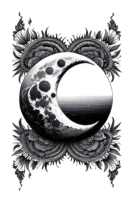 Moon Mandala Design