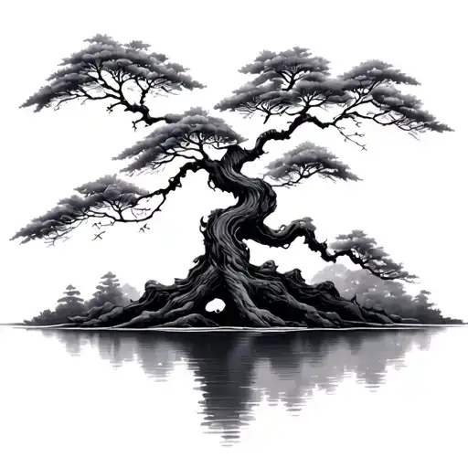 Japanese-style Willow Tree