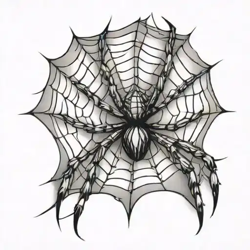 Spider In Spiderweb