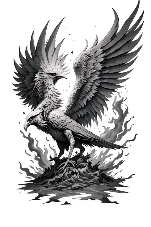 Phoenix Rising From Ashes