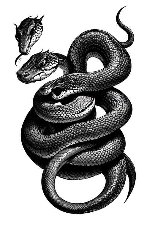 Snake Wrapped Around Thigh